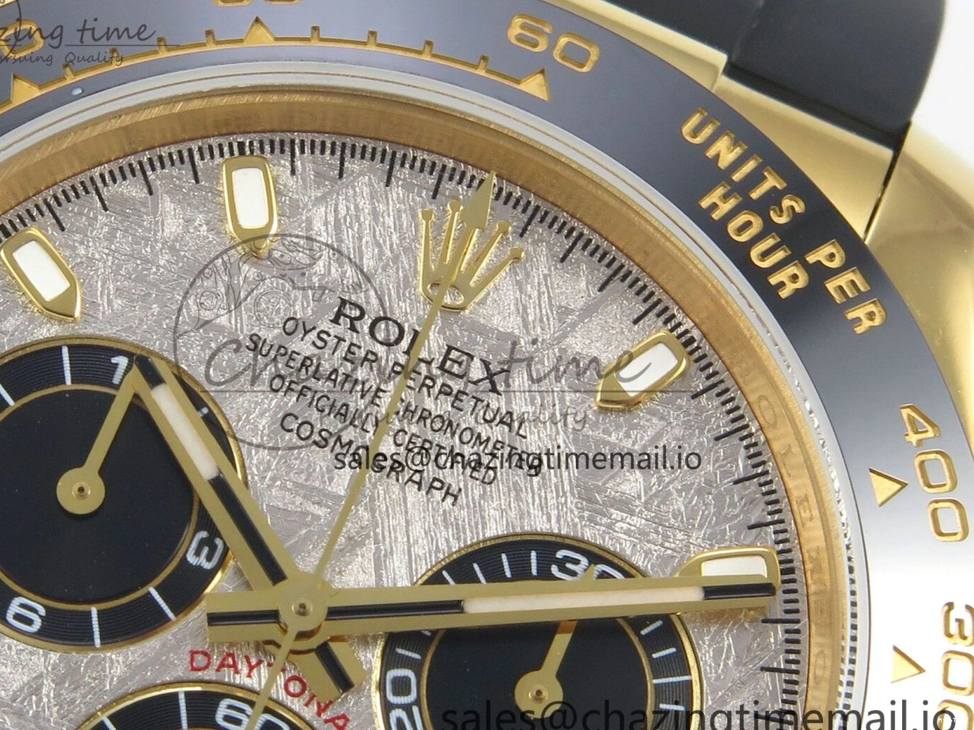 MiroTime 0502 Daytona 116508 YG 3CF 1:1 Best Edition Black Bezel Meteorite Dial on Oysterflex Strap SH4130 V2(Mod Version) Effortless 119